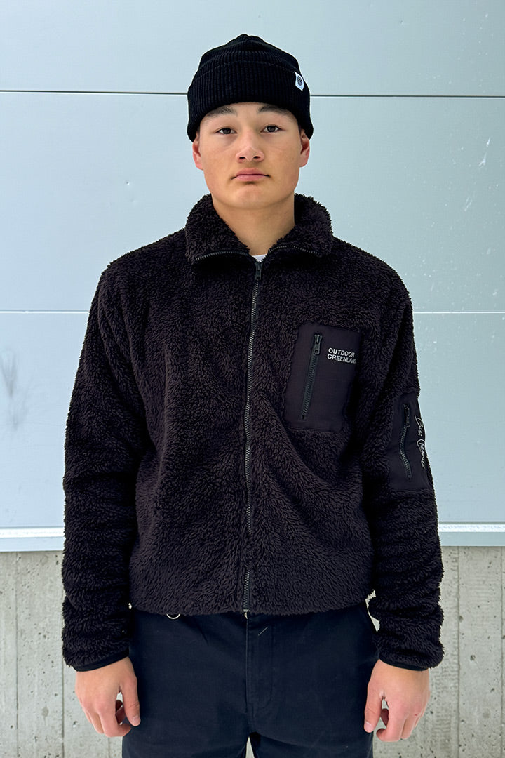 Black Sherpa Teddy Fleece (Unisex)