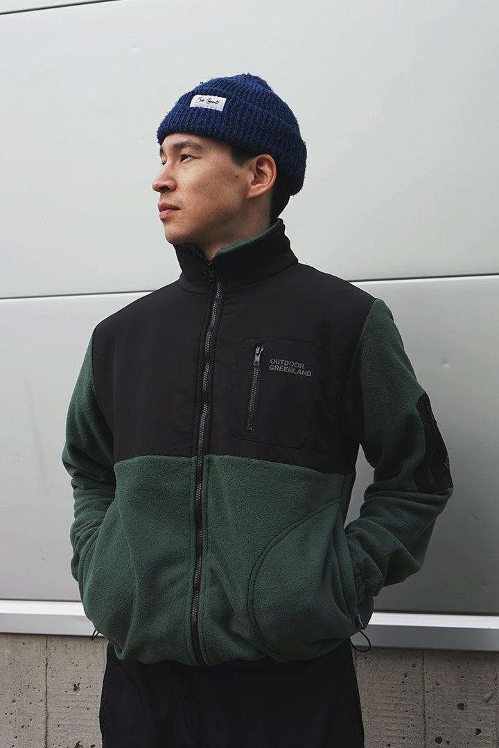 Bottle Green Full Polar Zip (Unisex)