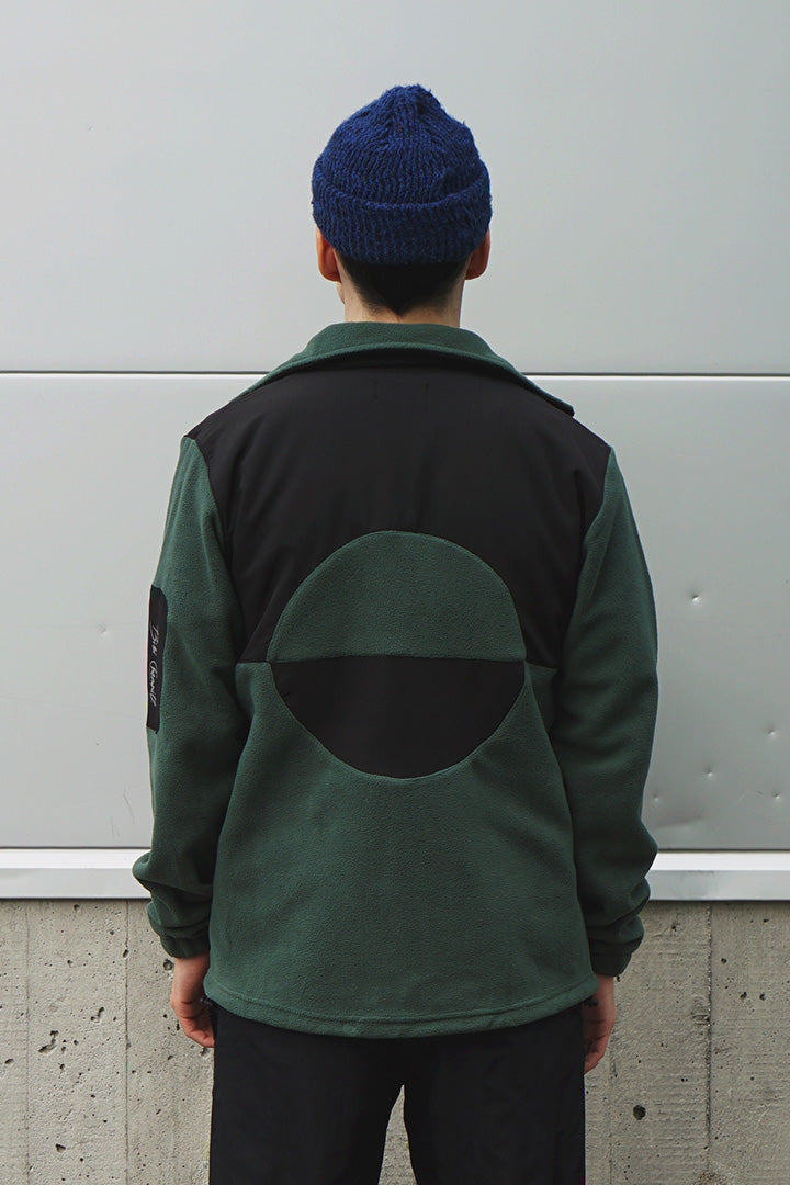 Bottle Green Full Polar Zip (Unisex)