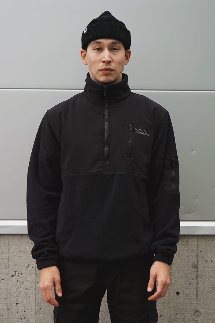 Black Quarter Polar Zip (Unisex)