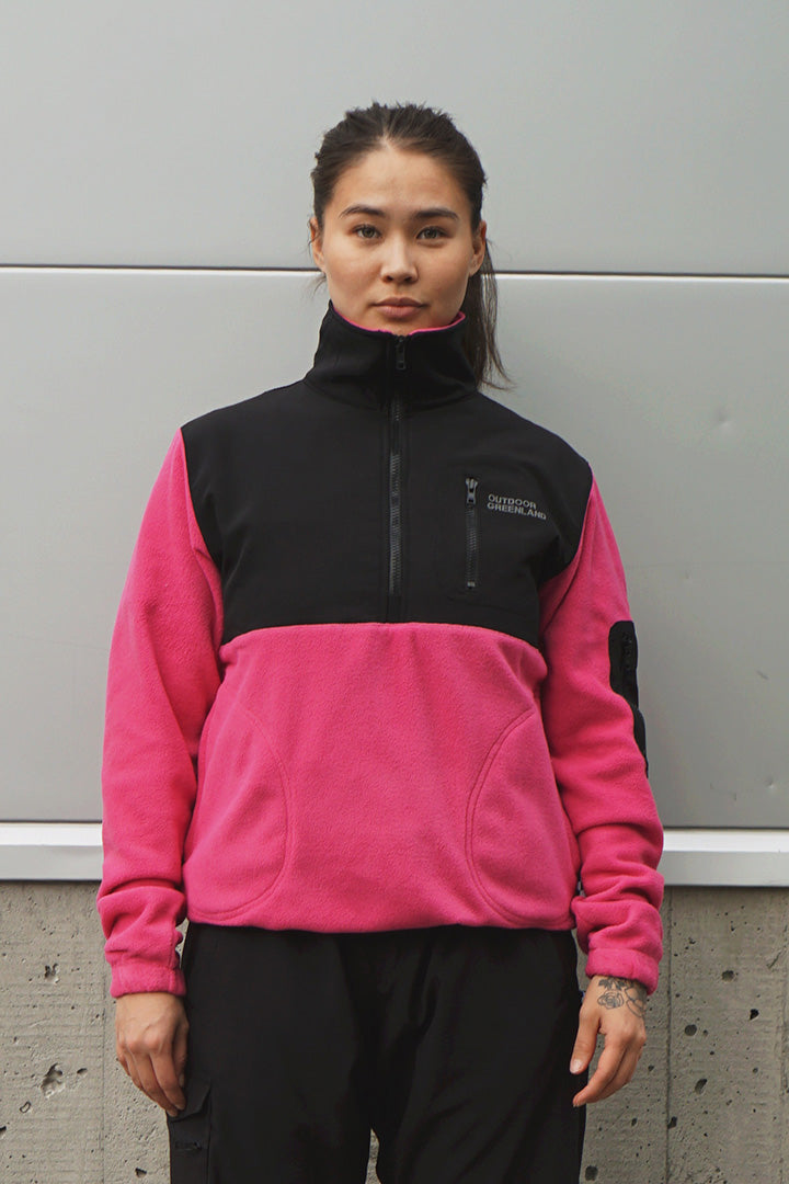 Magenta Quarter Polar Zip (Unisex)