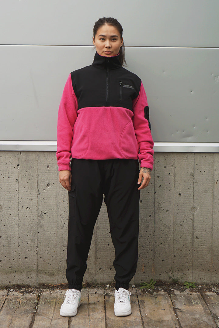 Magenta Quarter Polar Zip (Unisex)