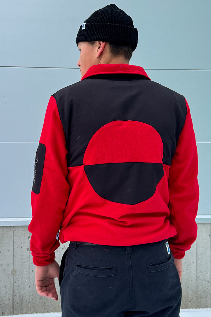 Red Full Polar Zip (Unisex)
