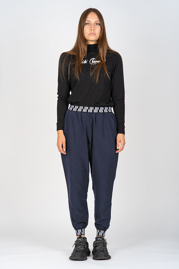 Blue Loose Pants - No Stretch