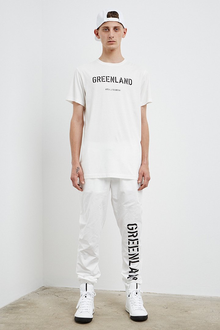 White Greenland TEXT T-shirt (Unisex)