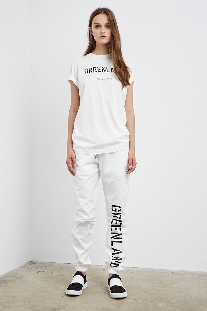 White Greenland TEXT T-shirt (Unisex)