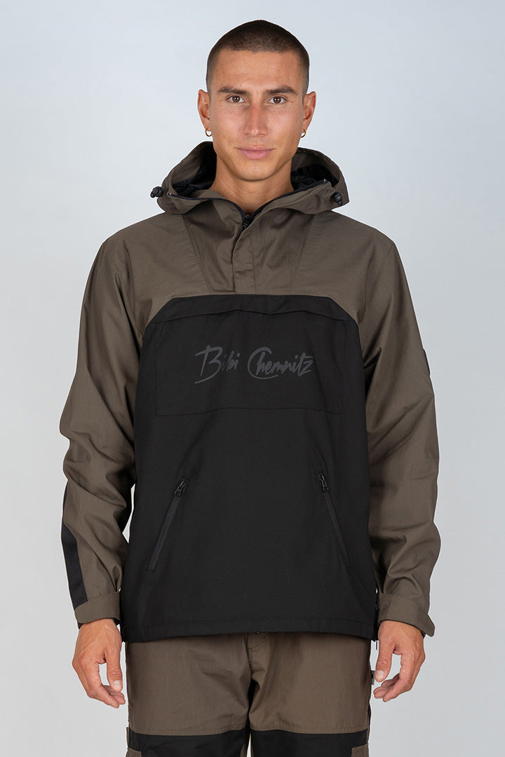 Green/Black Panneq Anorak (unisex)