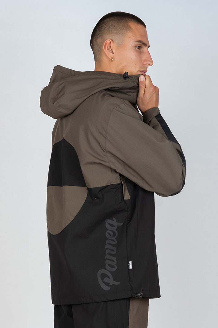 Green/Black Panneq Anorak (unisex)