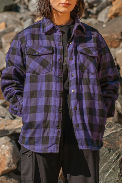 Black/Purple Thermo Wool Jacket (unisex)