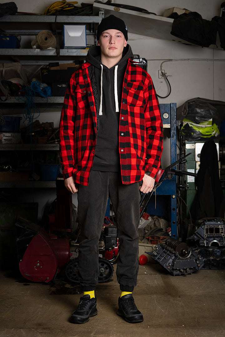 Red/Black Thermo Wool Jacket (Unisex)