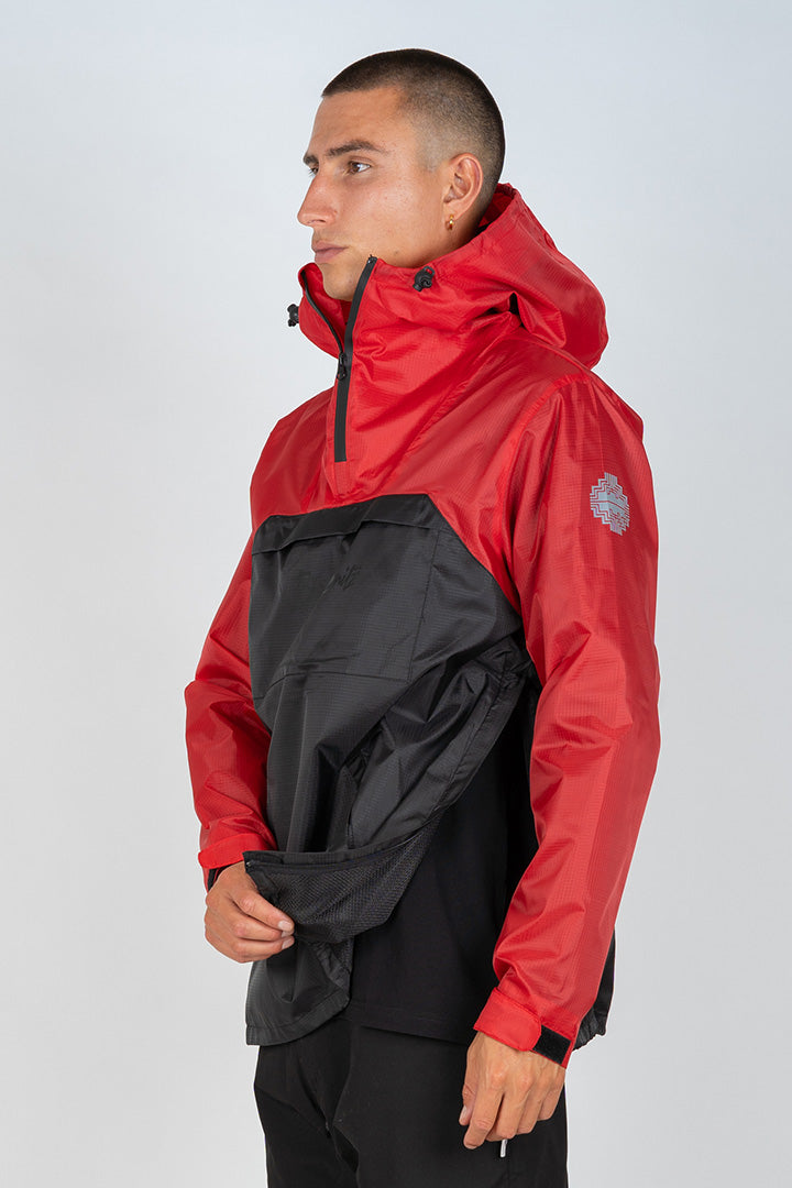 Red/Black Ripstop Anorak (unisex)