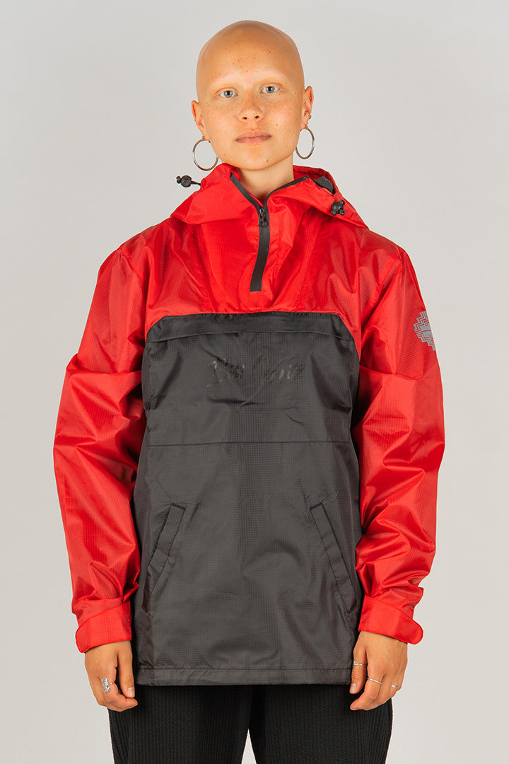 Red/Black Ripstop Anorak (unisex)