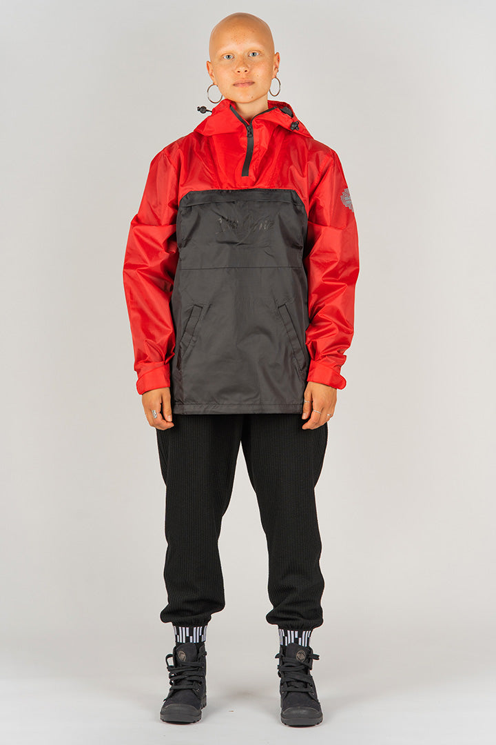 Red/Black Ripstop Anorak (unisex)