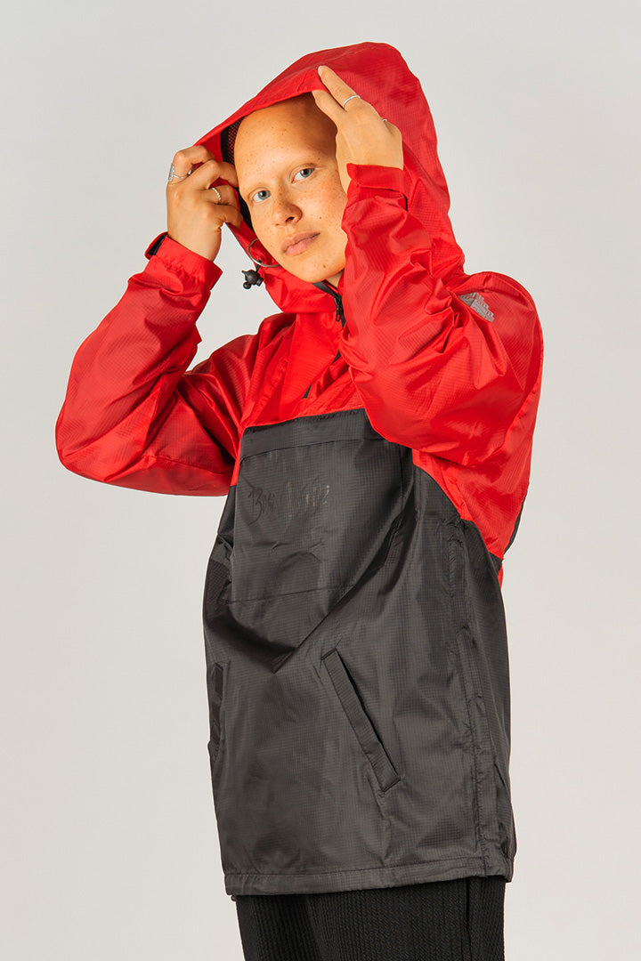 Red/Black Ripstop Anorak (unisex)