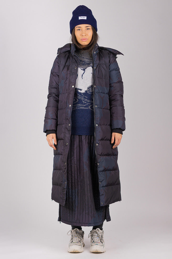 Extra Long Camo/Tattoo Down Jacket