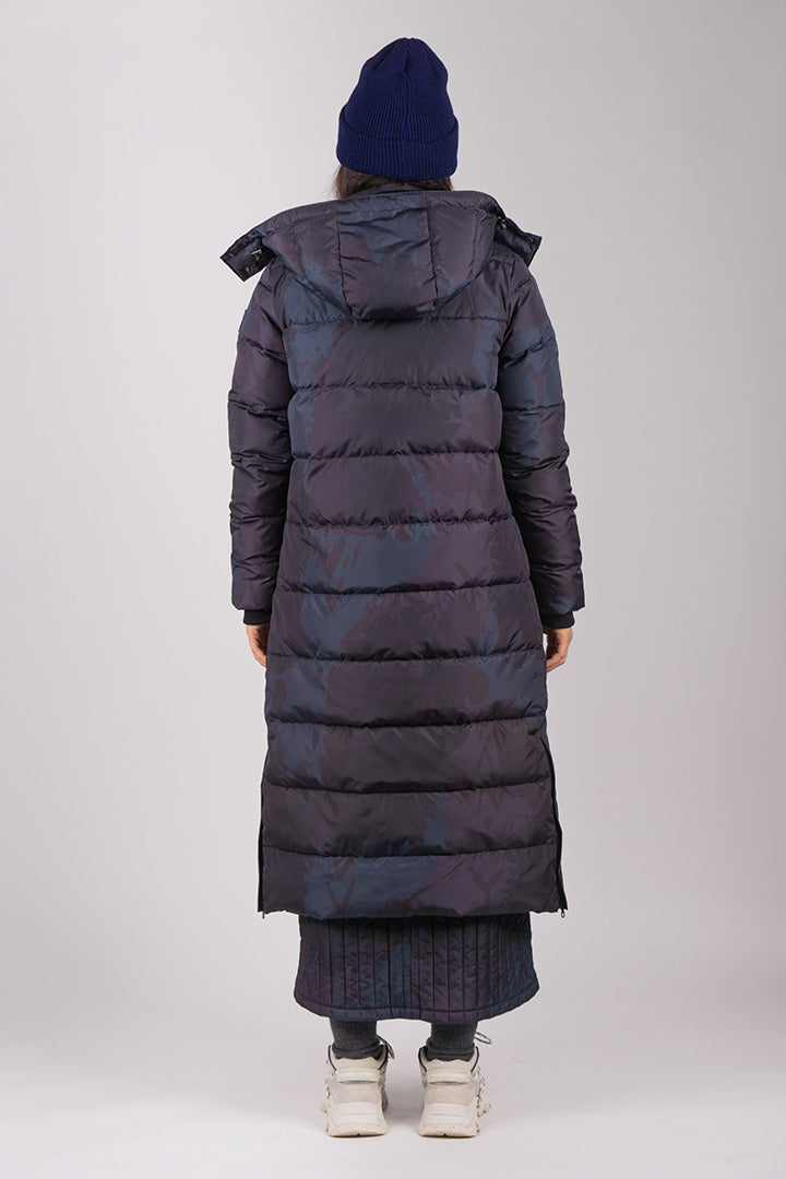Extra Long Camo/Tattoo Down Jacket