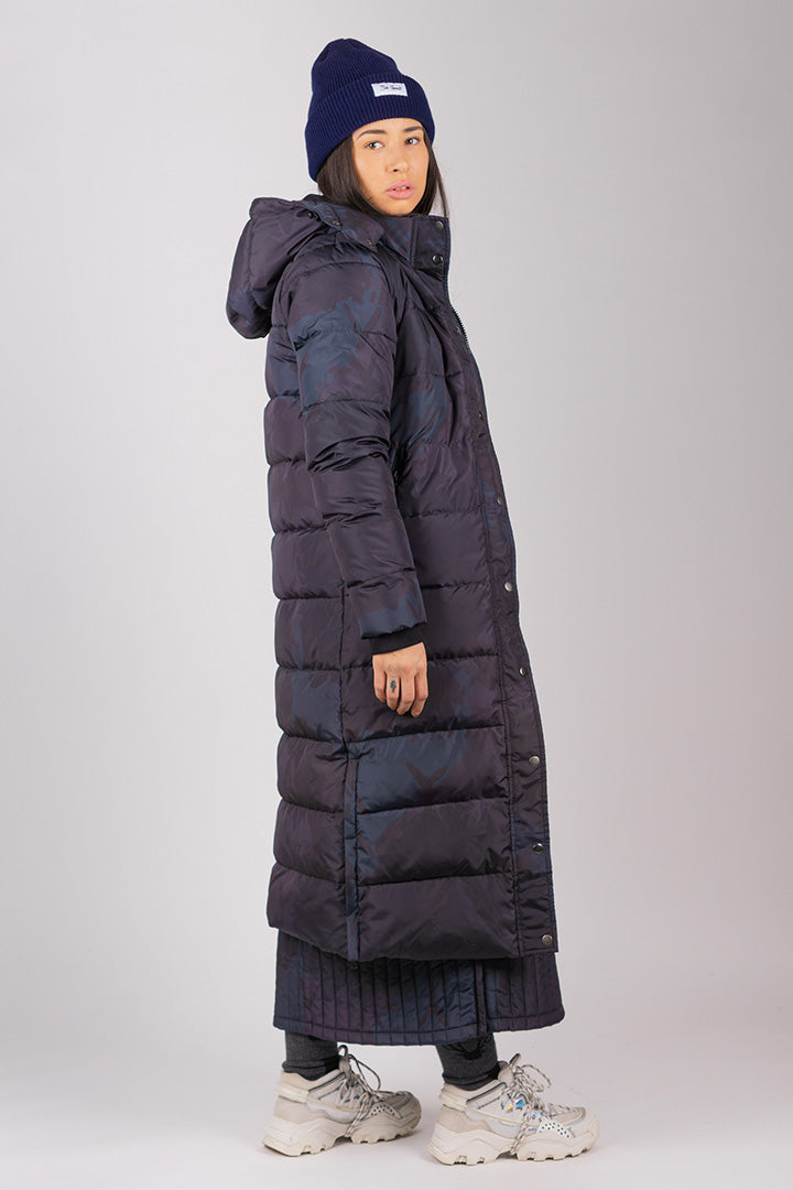 Extra Long Camo/Tattoo Down Jacket