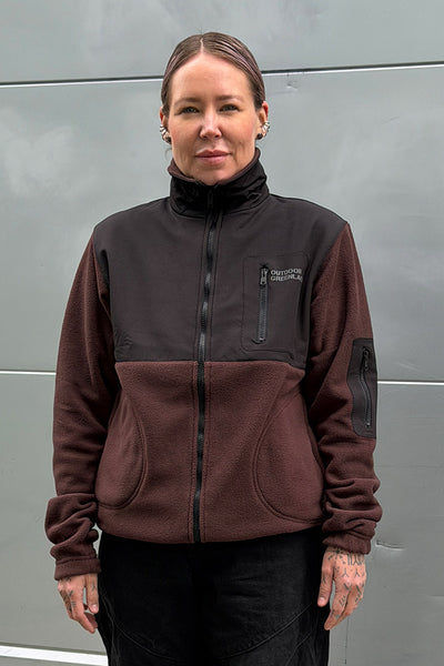 Brown Full Zip Polar-Fleece (Unisex)