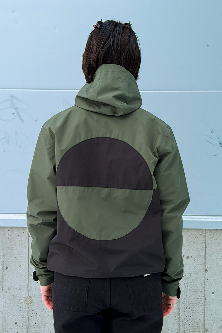 Green/Black Shell Anorak - BIBI (Unisex)