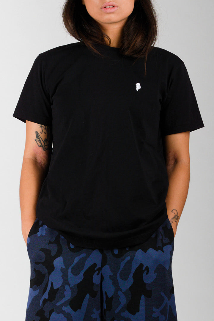 Black New Greenland Embroidery T-shirt (unisex)