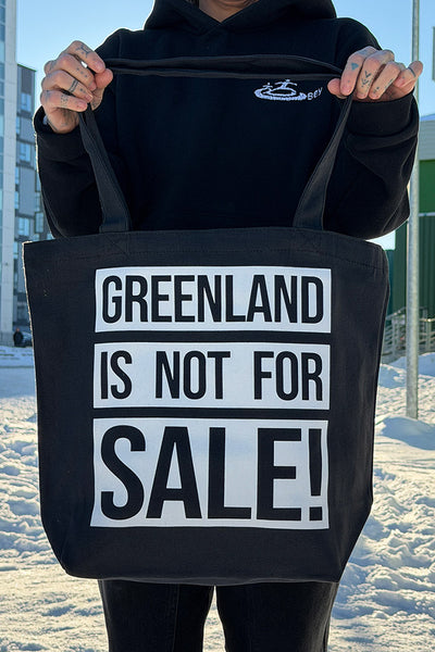 Greenland Is Not For Sale Heavy Totebag Shopper