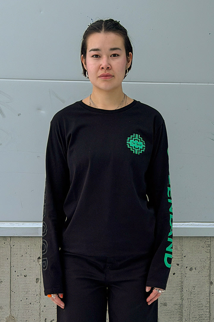 Black/Mint Topography Greenland LS (Unisex)