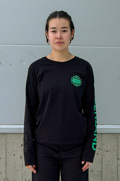Black/Mint Topography Greenland LS (Unisex)