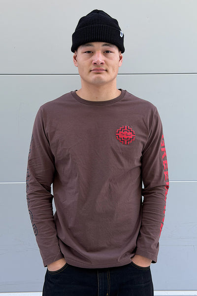 Brown/Red Topography Greenland LS (Unisex)