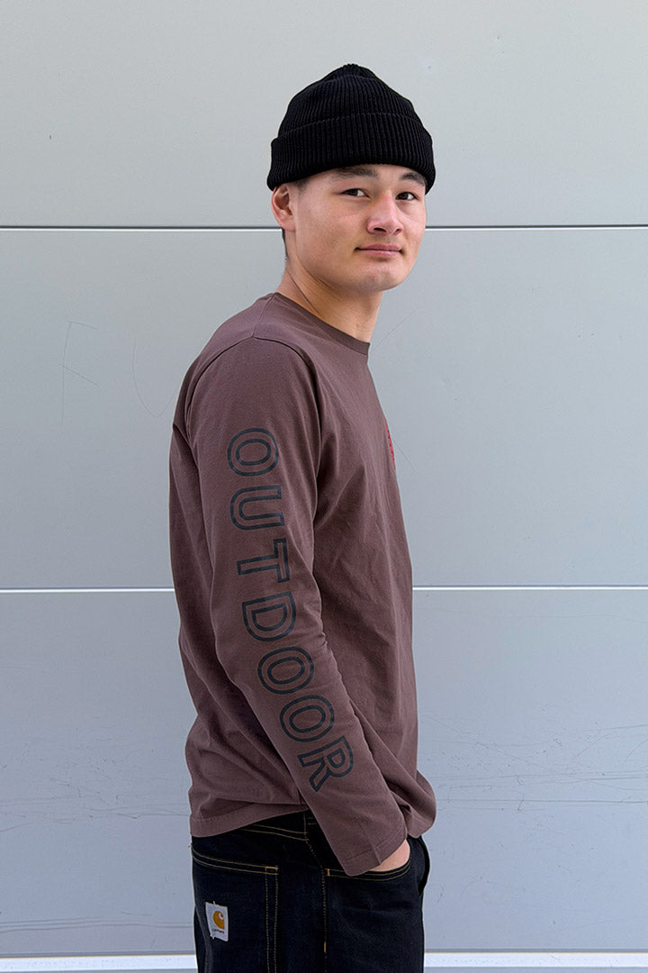 Brown/Red Topography Greenland LS (Unisex)