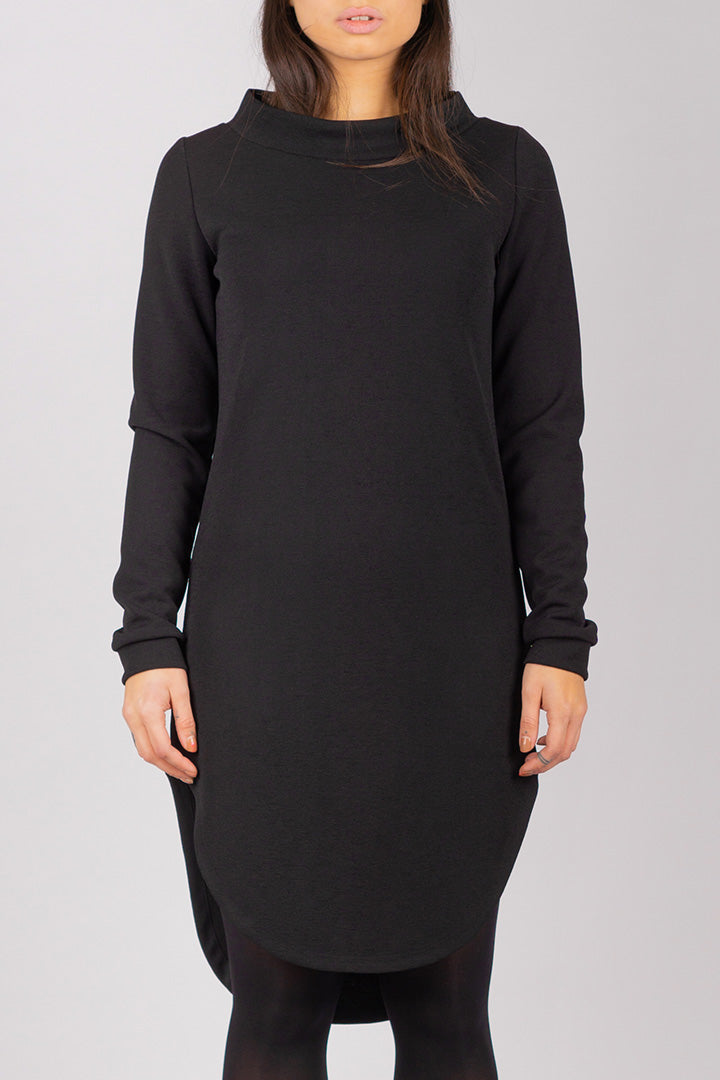 Black Inuit Collar Dress