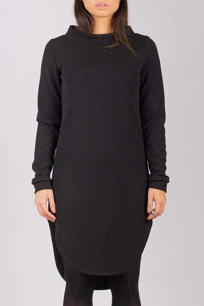 Black Inuit Collar Dress