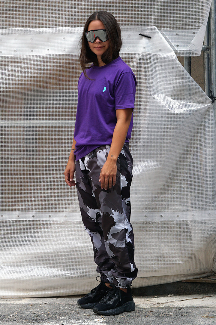 Camo Nylon Track Pants (unisex)