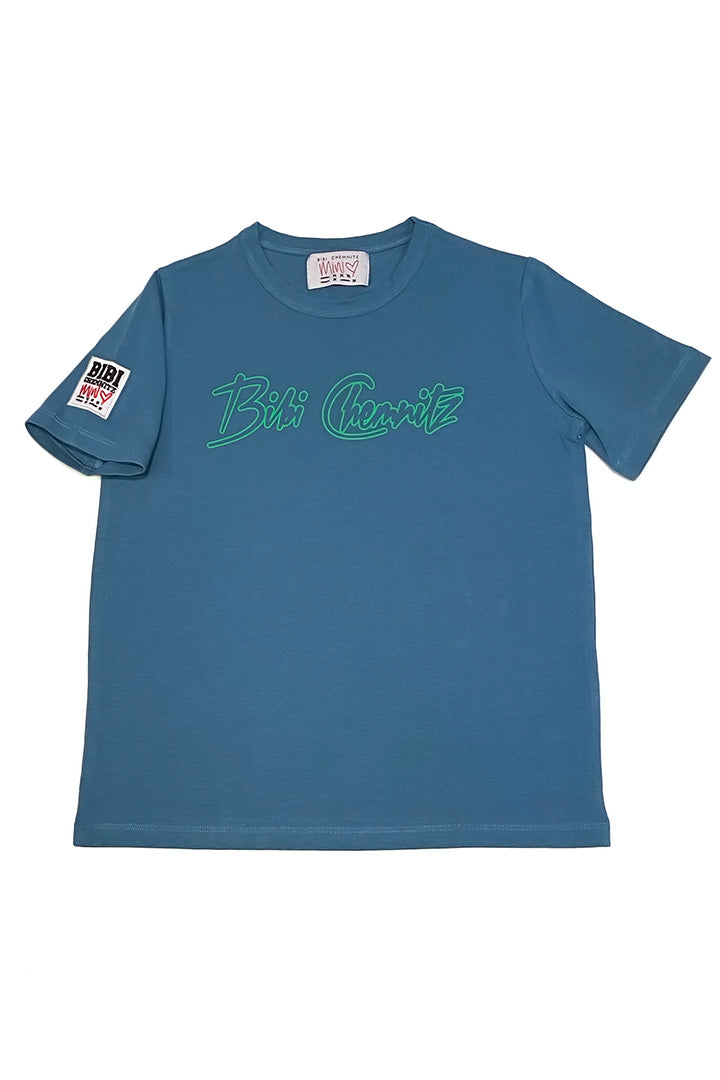 Kids Outline Logo T-shirt (blue)