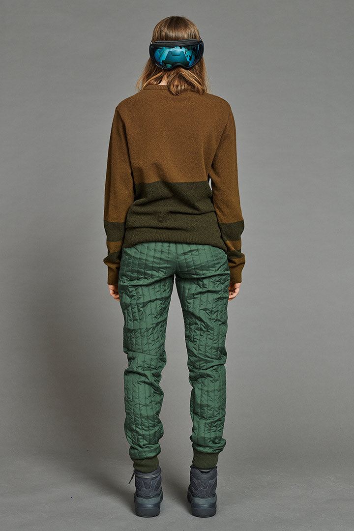 Lambs Wool Jumper Green/Brown (unisex)