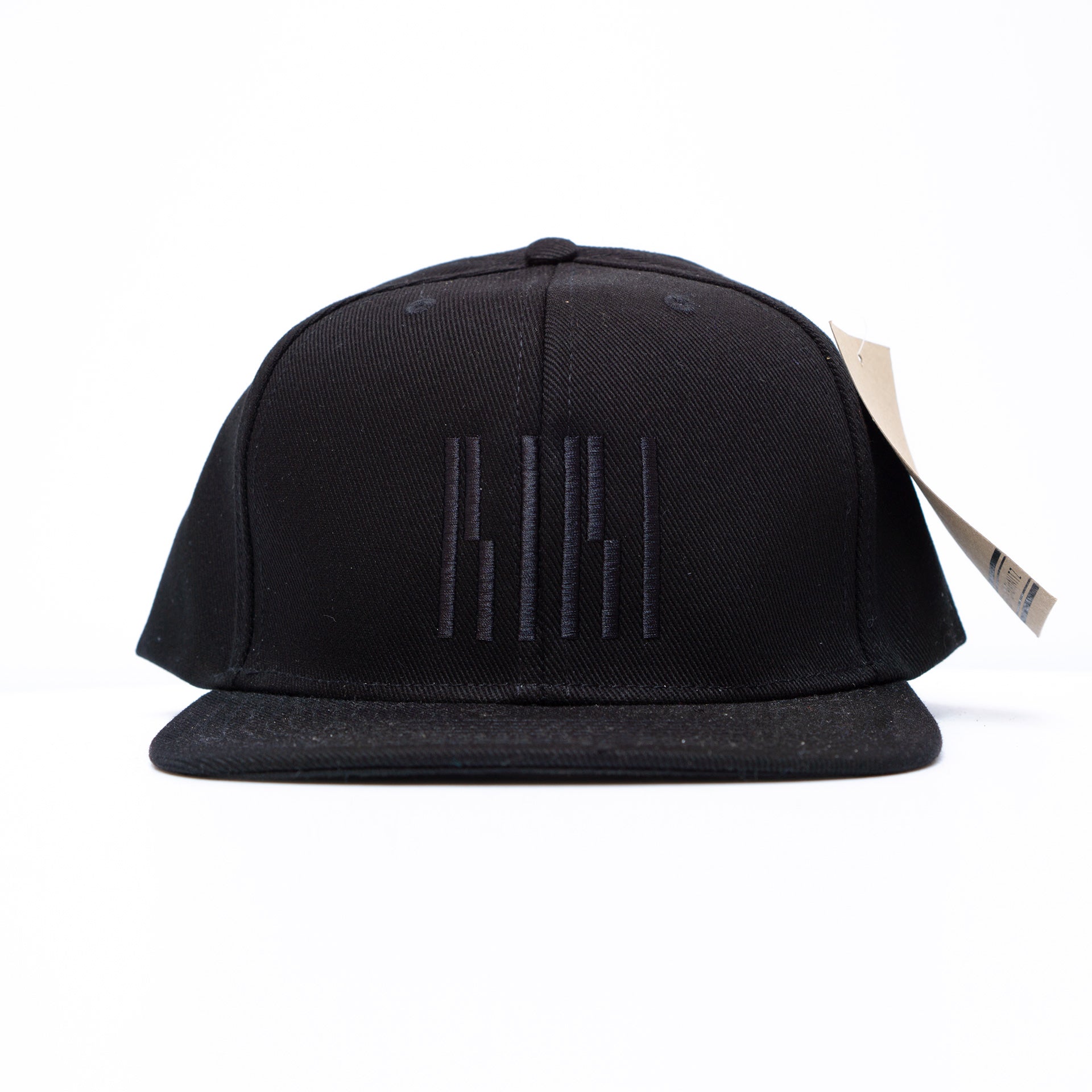 Black-Black Lines Snapback (Unisex)