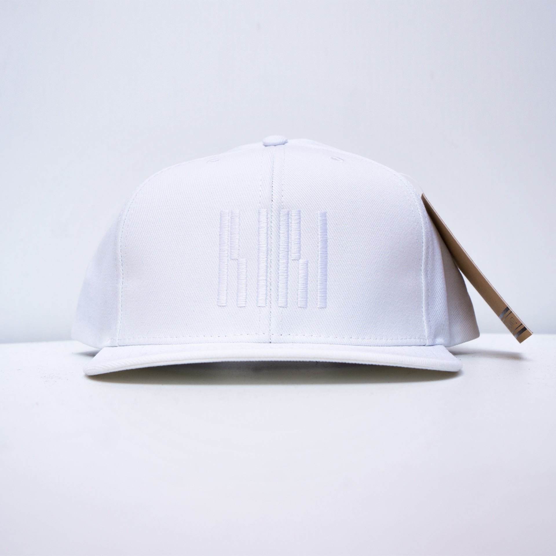 White-White Lines Snapback (Unisex)