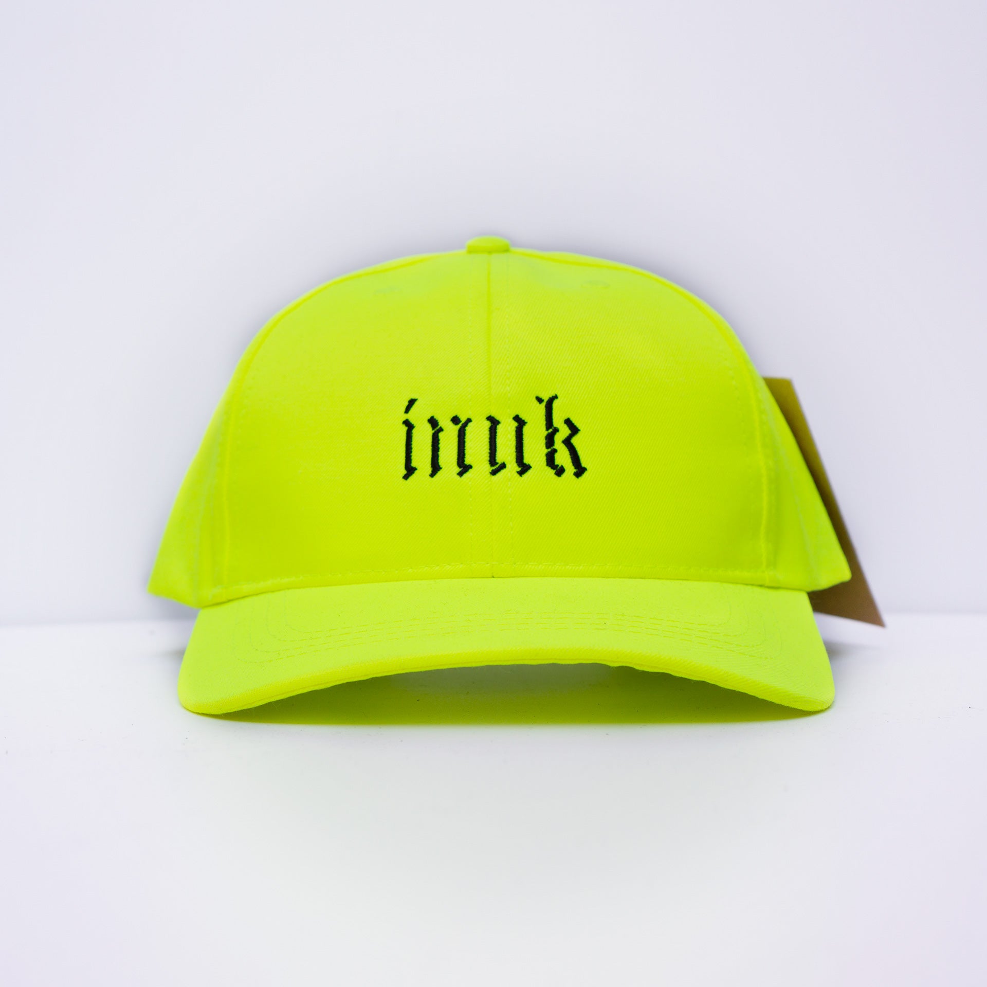 Neon Yellow Inuk Baseball Cap (Unisex)