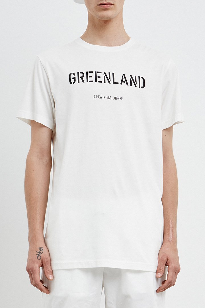 White Greenland TEXT T-shirt (Unisex)