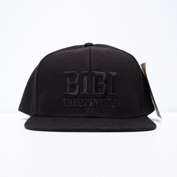 Black-Black Original Logo Snapback (Unisex)