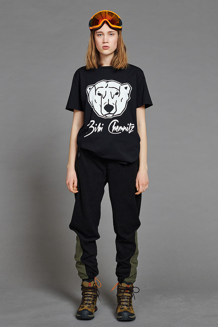 BIBI CHEMNITZ black polar bear t-shirt