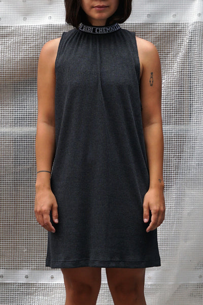 Grey Rib Dress