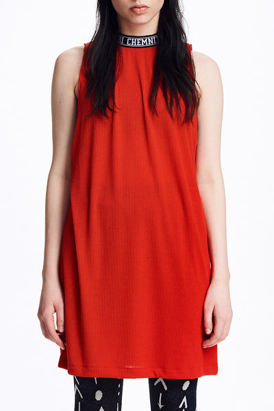 Rib Dress (red)