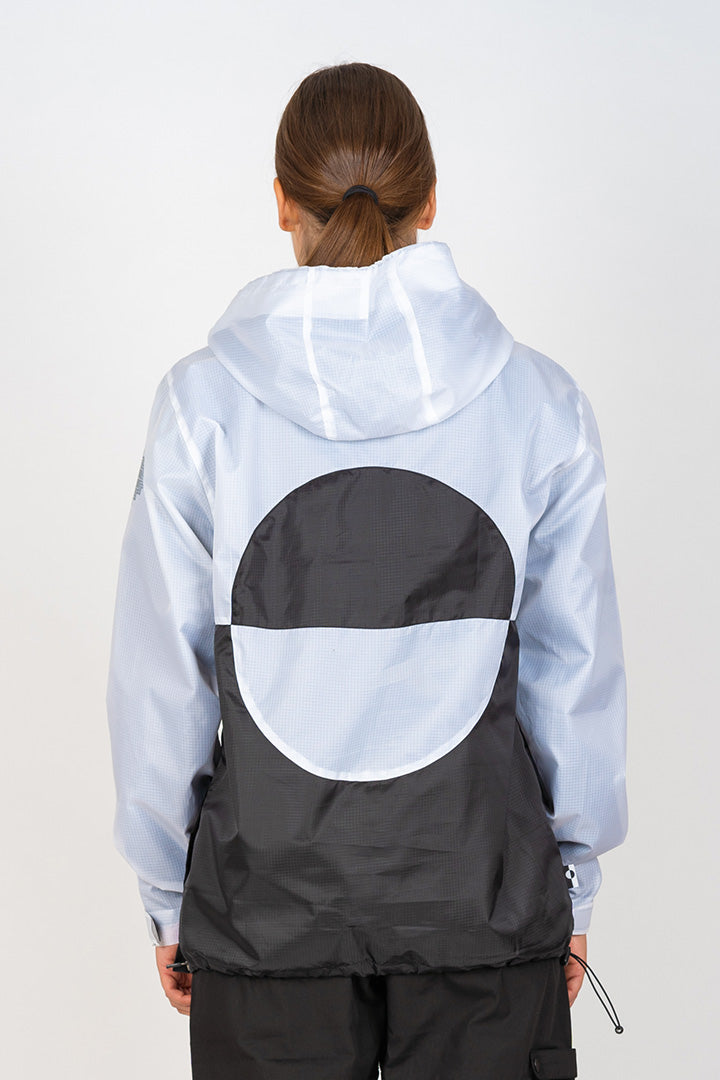 White/Black Ripstop Anorak (unisex)