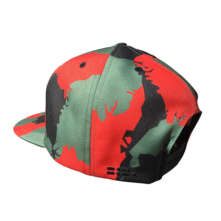 Red Camo Snapback - Multi Colored