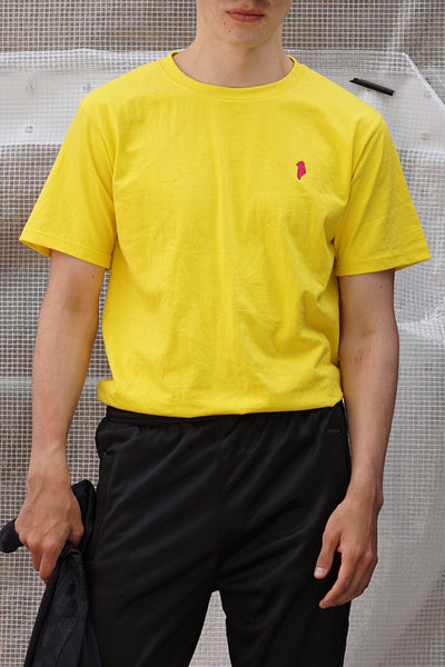 Yellow Greenland Embroidery T-shirt (unisex)