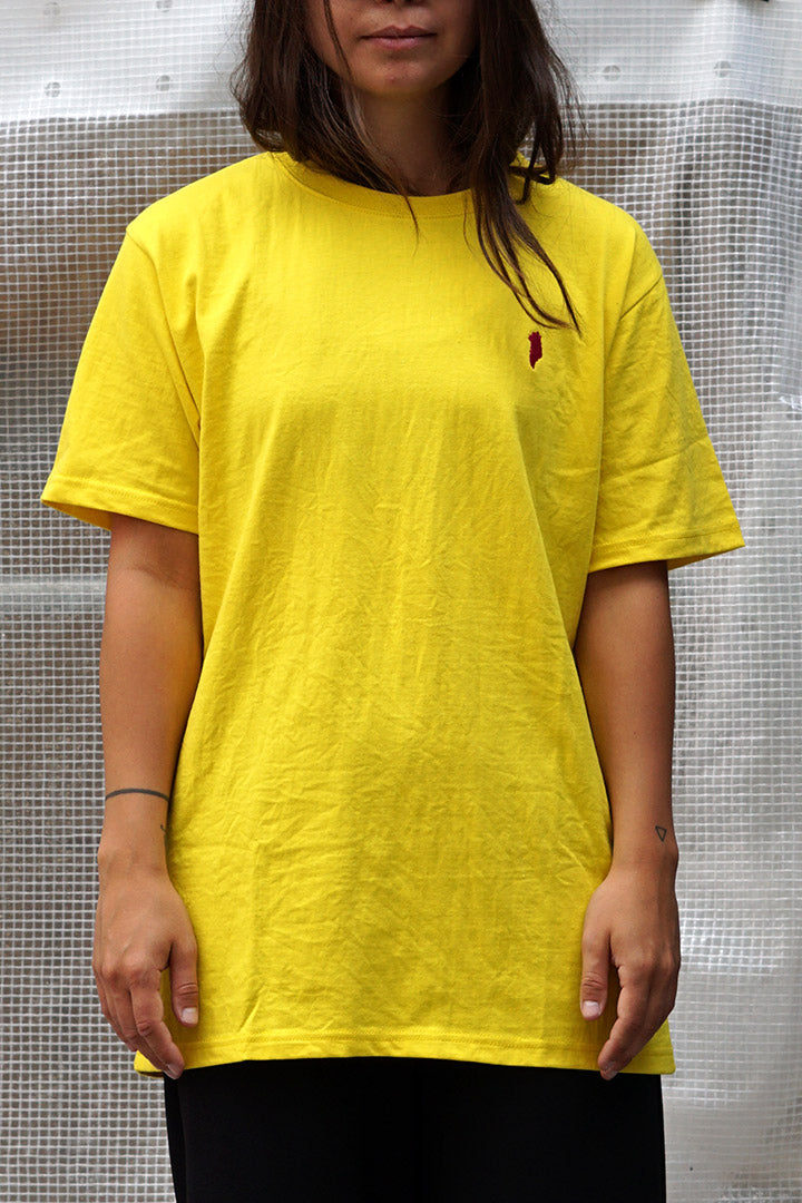 Yellow Greenland Embroidery T-shirt (unisex)